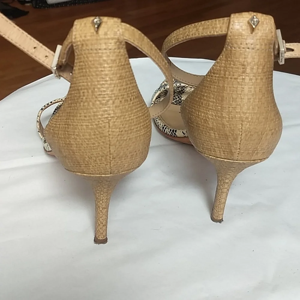 Sam Edelman Snakeskin Strappy Heels Sandals
